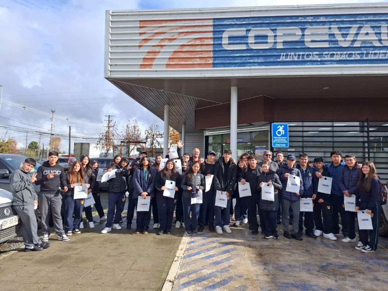 Estudiantes en terreno